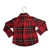 Faherty Red & Black Plaid Flannel Button Down Shirt - Size 3T