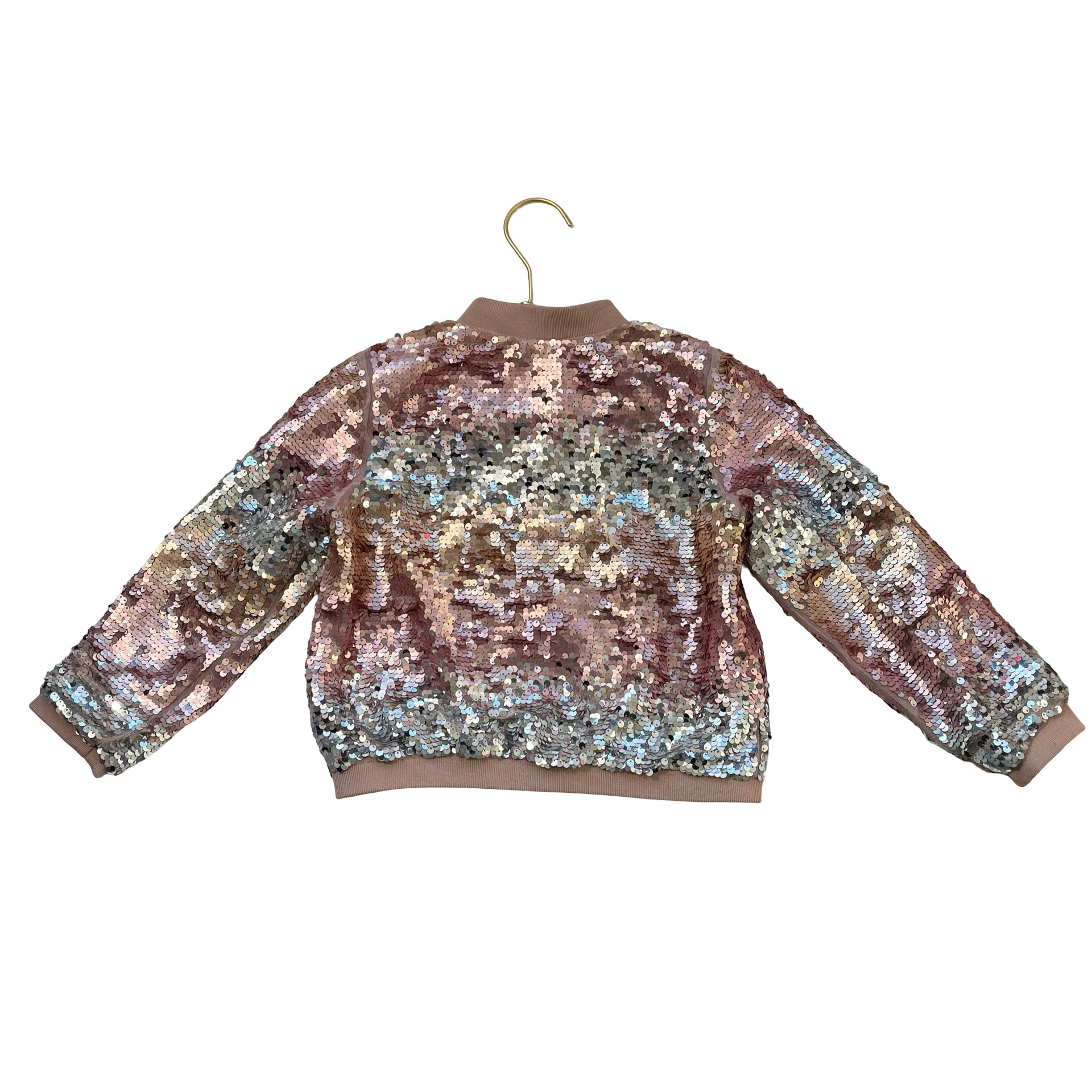 H&M Pink, Gold, Silver Sequin Jacket - Size 5T