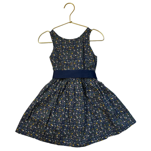 Polo Ralph Lauren Navy Floral Belted Dress - Size 3