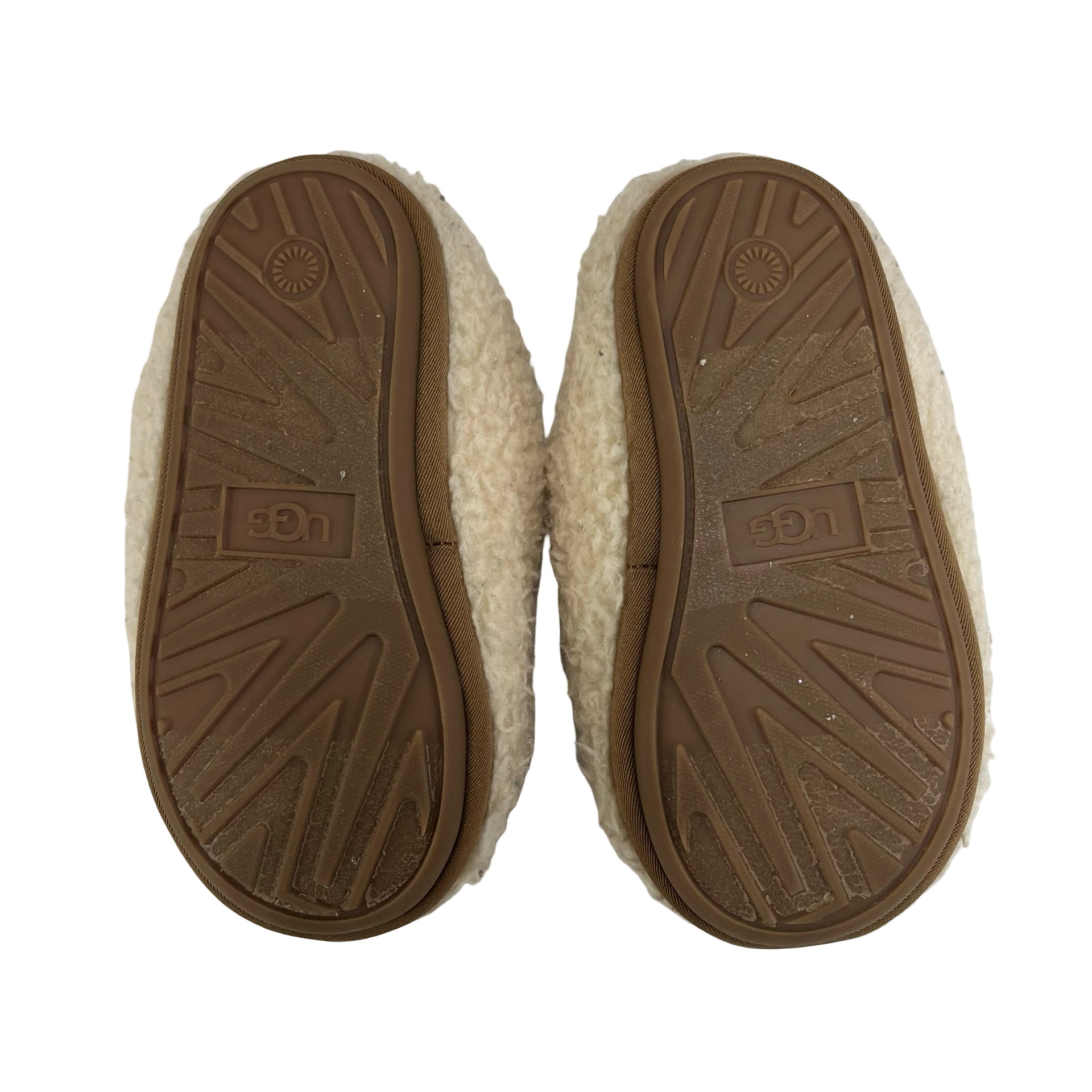 UGG Ivory Sherpa Slippers - Size 7 Estimated