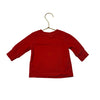 Hanna Andersson Red Shirt - Size 3-6 Mo