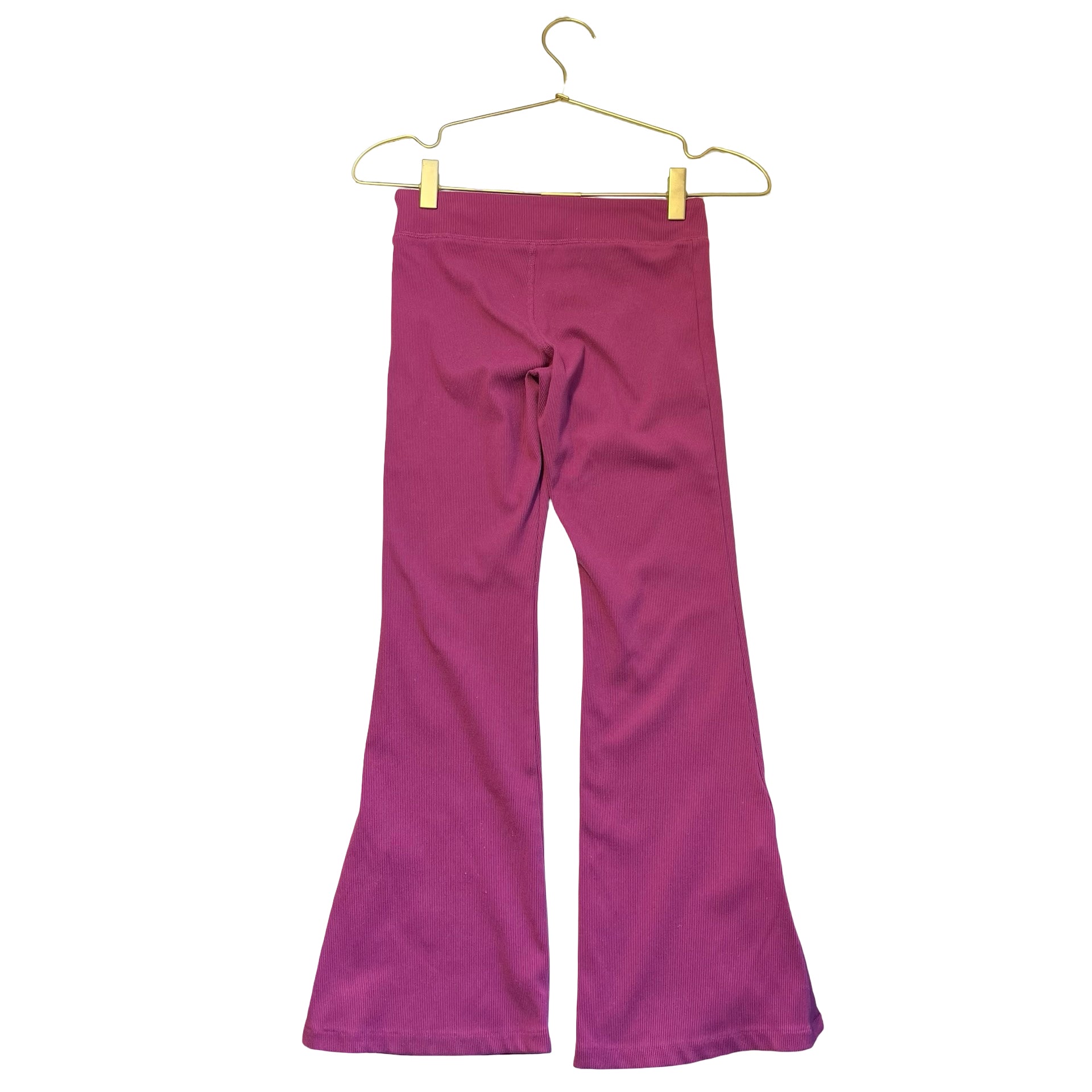 Abercrombie Kids YPB Raspberry Ribbed Flare Leggings - Size 9-10