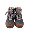 Mini Boden Navy & Colorful Leather Faux Fur Lined Boots - Size 32 (1Y Big Kid)