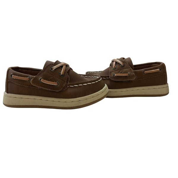 Sperry Brown Leather Top Sider Shoes - Size 7.5 Wide