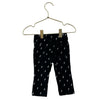 United Colors of Benetton Black & White Bolt Print Ribbed Velour Pants - 6-9 Mo