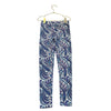 Crewcuts Ivory, Purple, Blue Paisley Leggings - Size 8