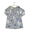 Tea Collection Ivory, Pink, Blue, Purple Flower Print Dress - Size 6