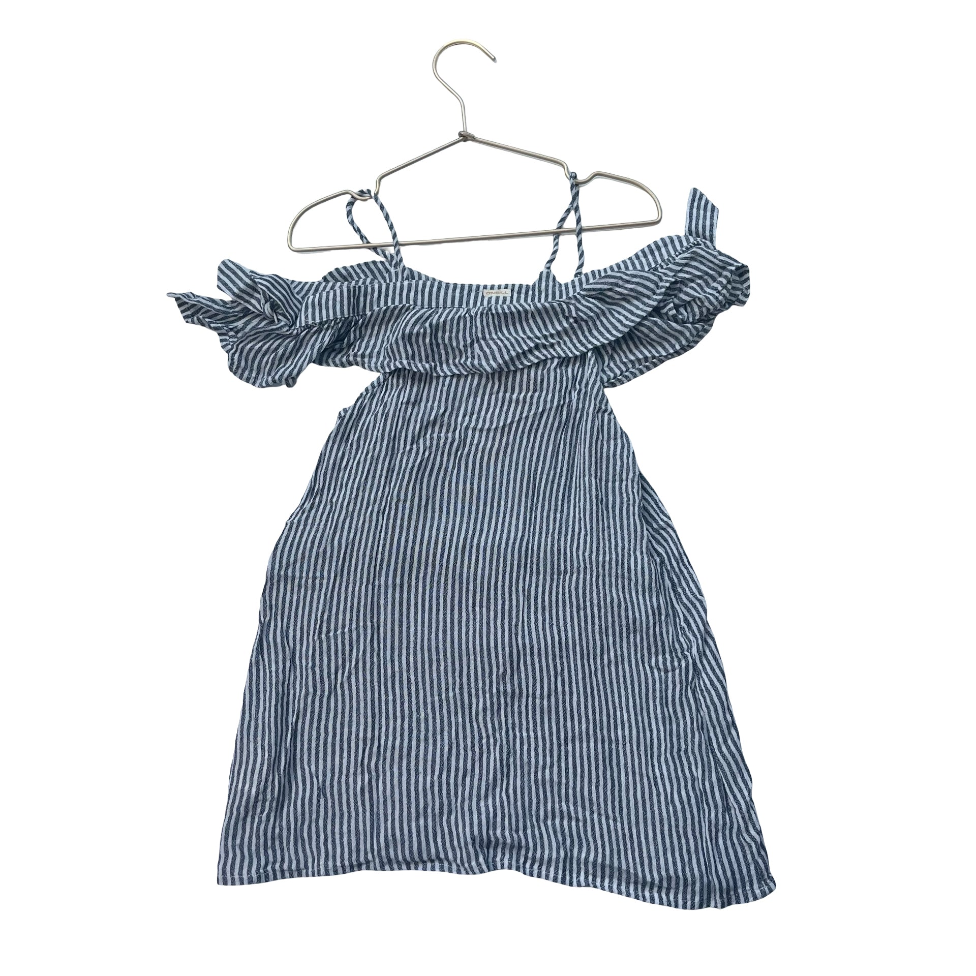 O'Neill Navy & Ivory Stripe Sleeveless Dress - Size 6