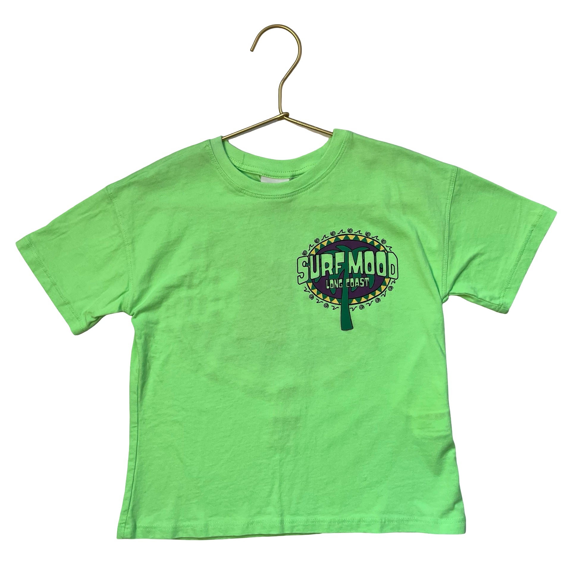 Zara Lime Green 'Surf Mood' T-Shirt - Size 6