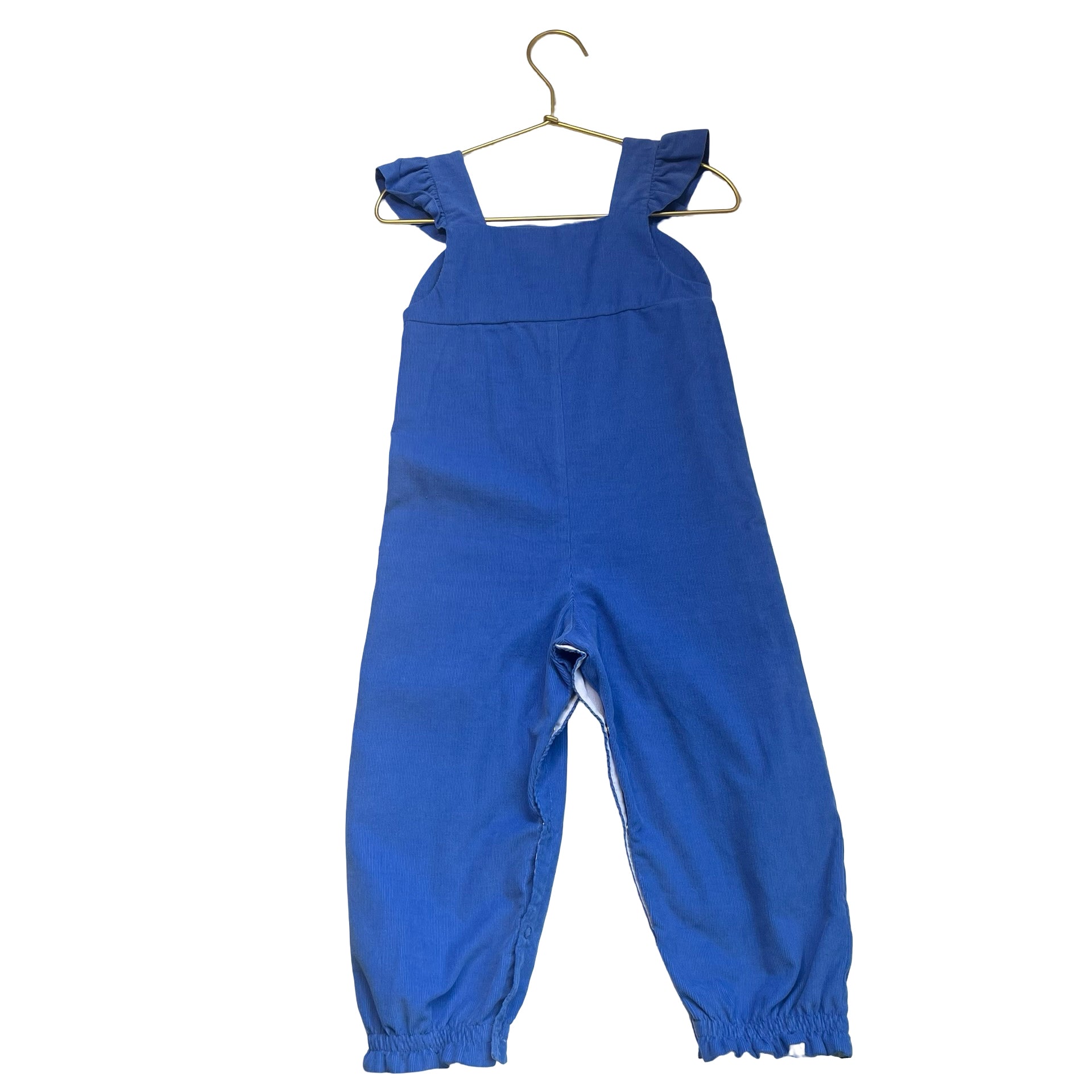 Beaufort Bonnet Blue Corduroy Overalls - Size 2T