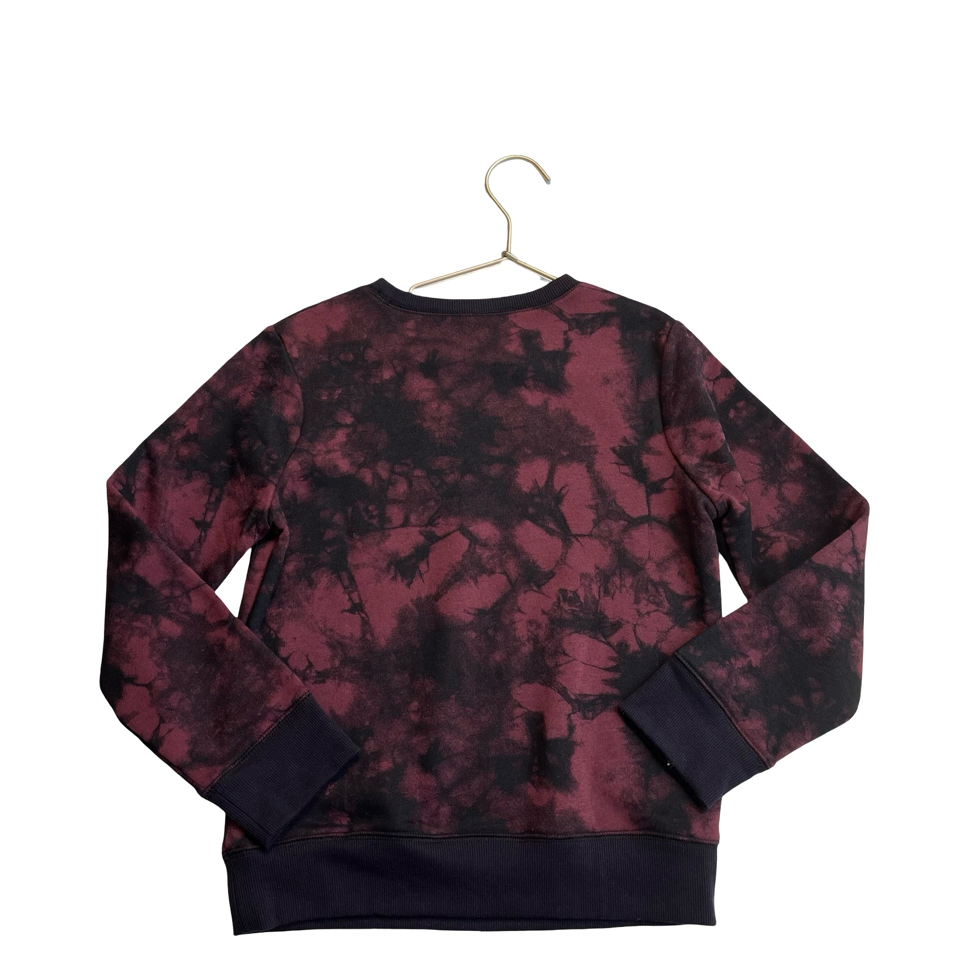 Jumping Beans Black & Burgundy Tie-Dye Sweatshirt - Size 7