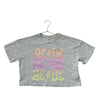 Gap Kids Gray & Pastel 'AC/DC' Cropped T-Shirt - Size L 10