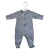 Kissy Kissy Gray Quilted Footed One-Piece - Size 3-6 Mo