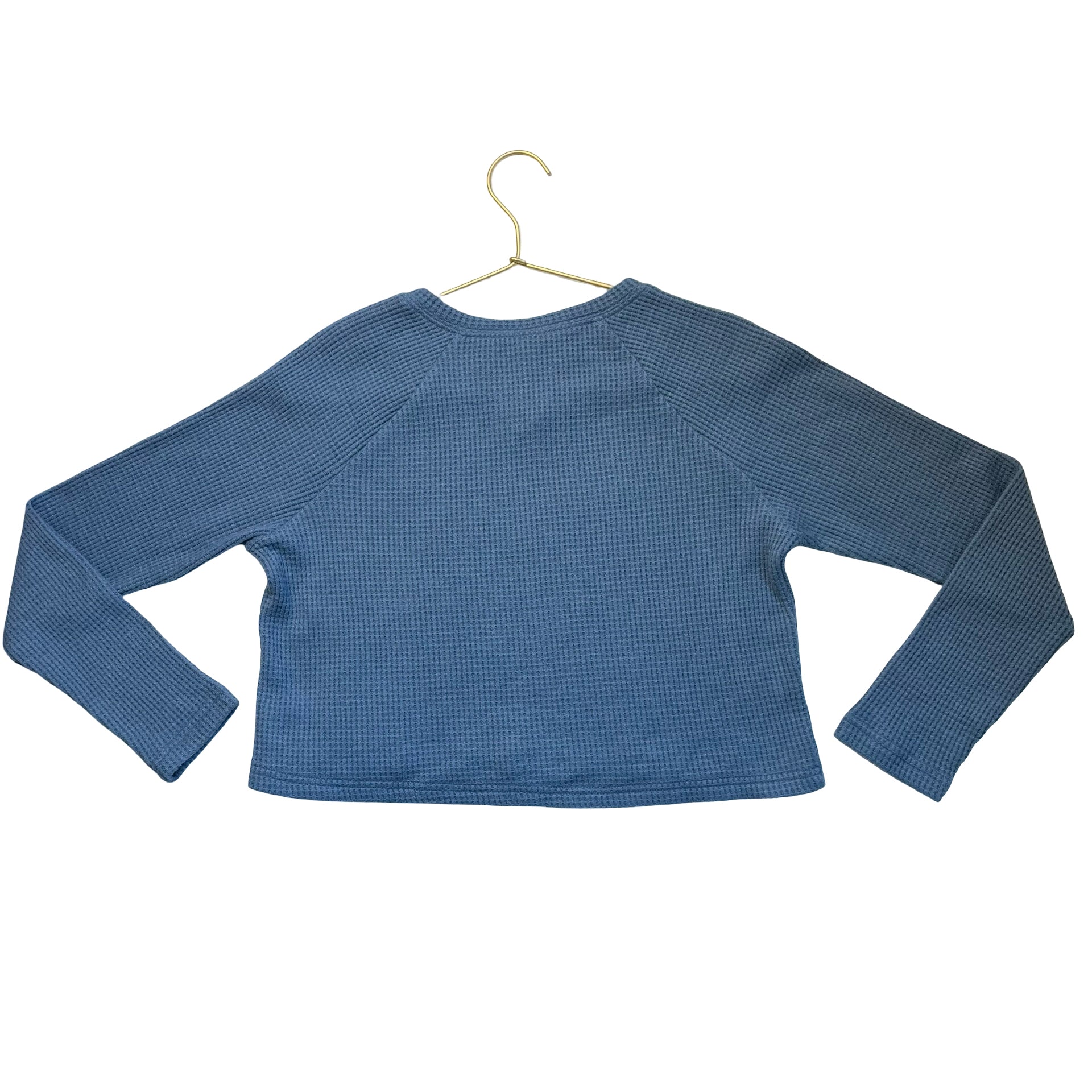 Treasure & Bond Blue Waffle Shirt - Size L 10-12