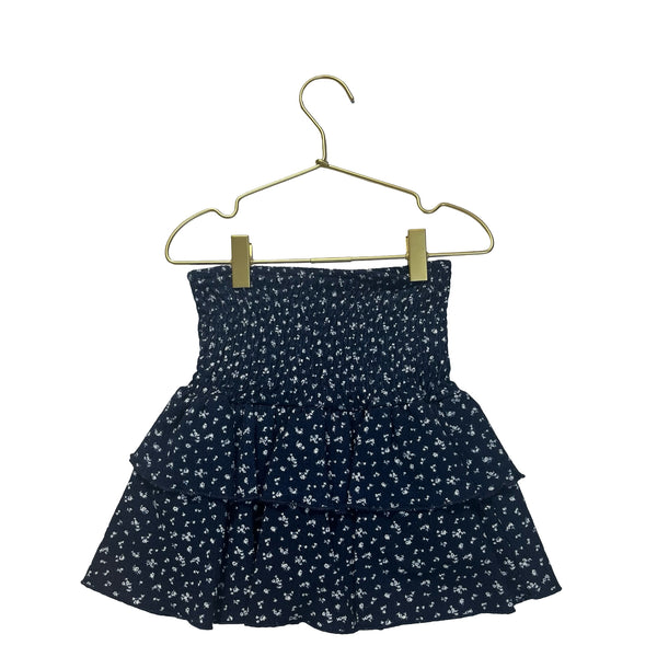 Zara Navy Floral Skort Skirt - Size 6-7