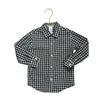 Janie and Jack Black & White Check Button Down - Size 2T