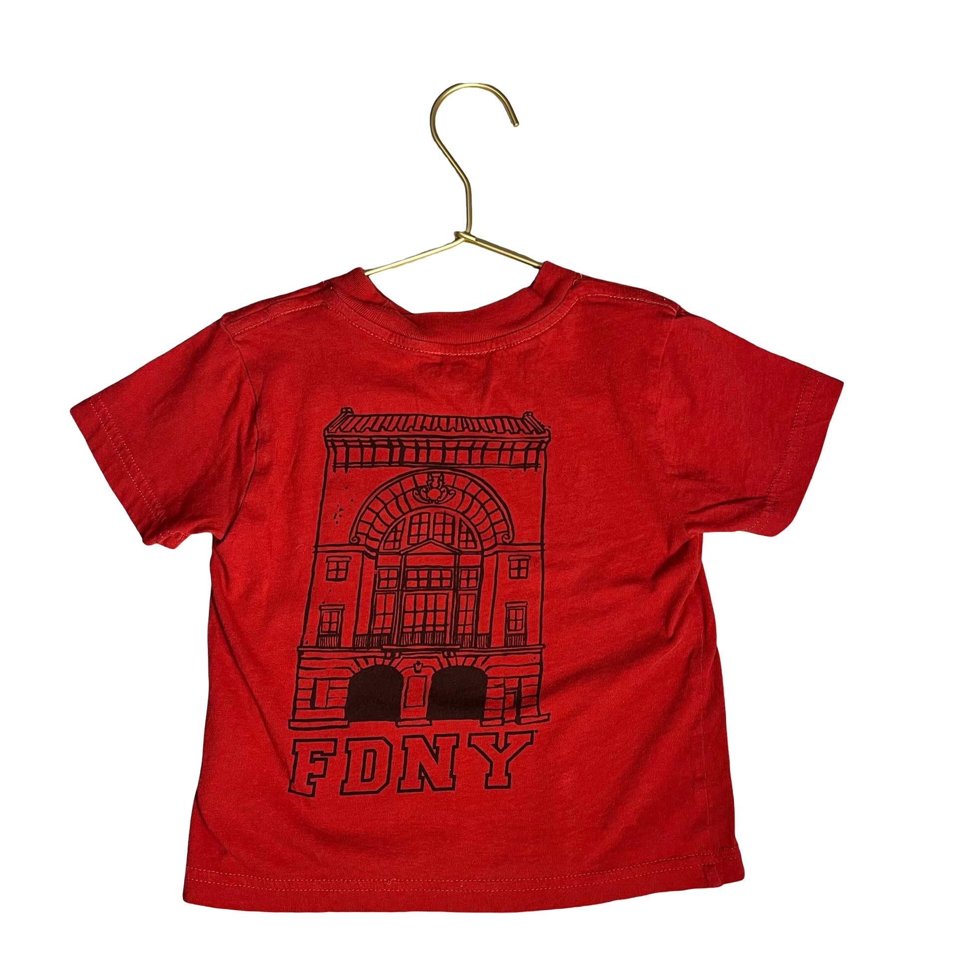 Crewcuts Red 'FDNY' T-Shirt - Size XXS 2-3