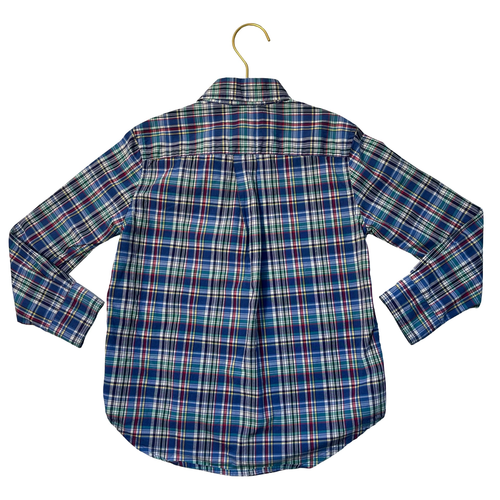 Polo Ralph Lauren Blue Plaid Button Down Shirt - Size 5