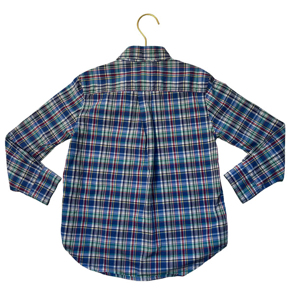 Polo Ralph Lauren Blue Plaid Button Down Shirt - Size 5