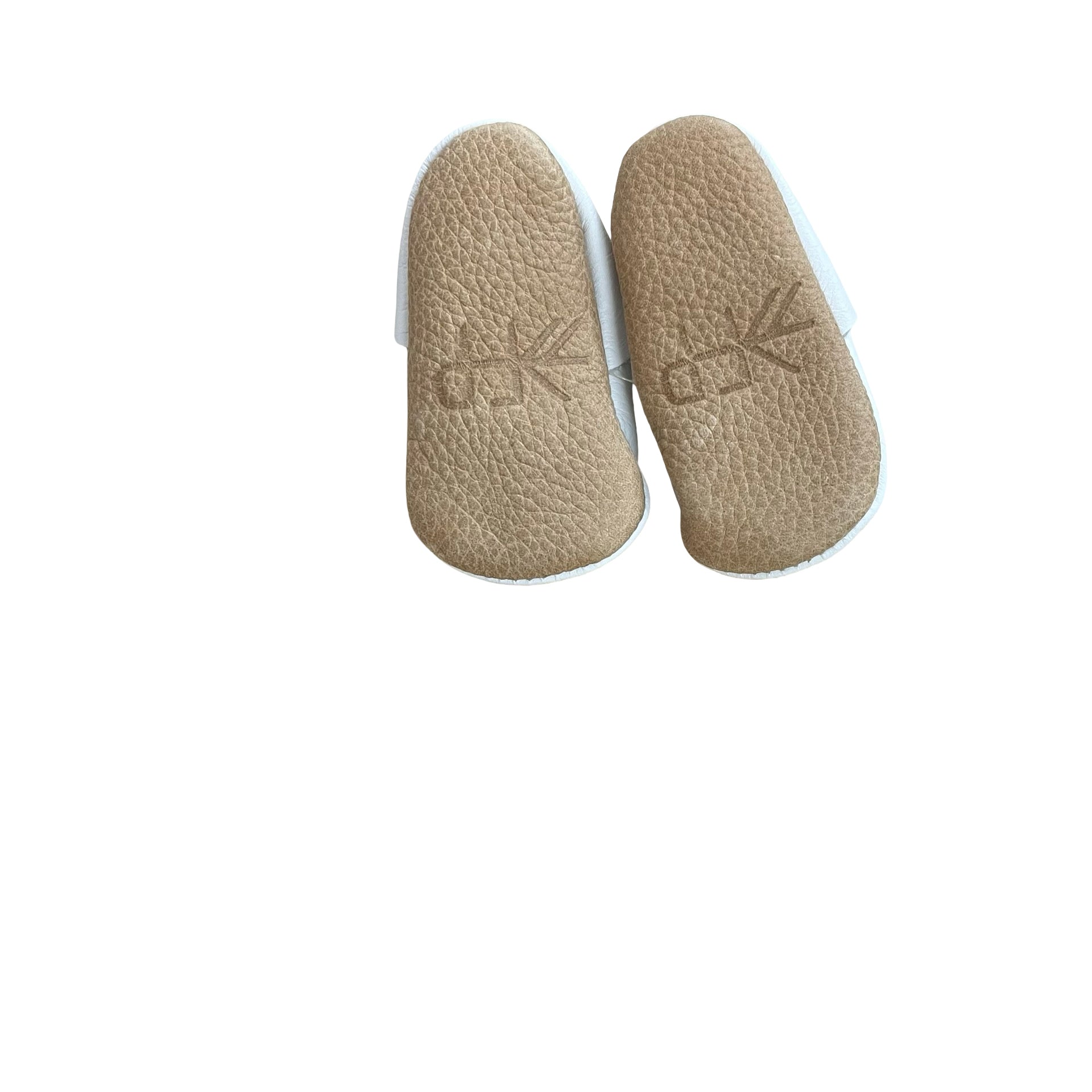 Freshly Picked White Leather Soft-Sole Shoes - Size 1