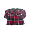 Sal & Pimenta Red Tartan Plaid Hooded Blouse - Size 3T