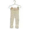 Hanna Andersson Ivory Knit Ribbed Leggings - Size 18-24 Mo