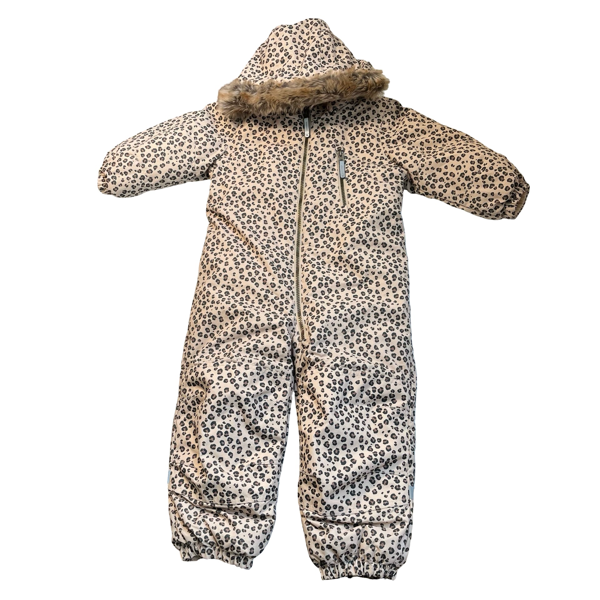 H&M Leopard Print Hooded Snowsuit - Size 3T