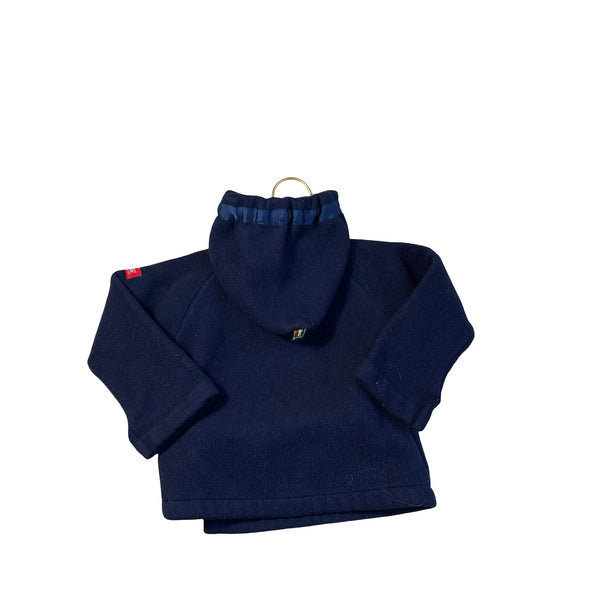 Widgeon Navy Hooded Polartec Fleece Jacket - Size 24 Mo