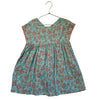 Louise Misha Aqua Blue Floral Dress - Size 5Y