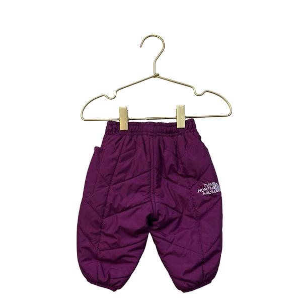 North Face Reversible Purple & Owl Print Quilted Pants - Size 0-3 Mo