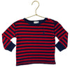 Ralph Lauren Red & Navy Striped Top - Size 18 Mo