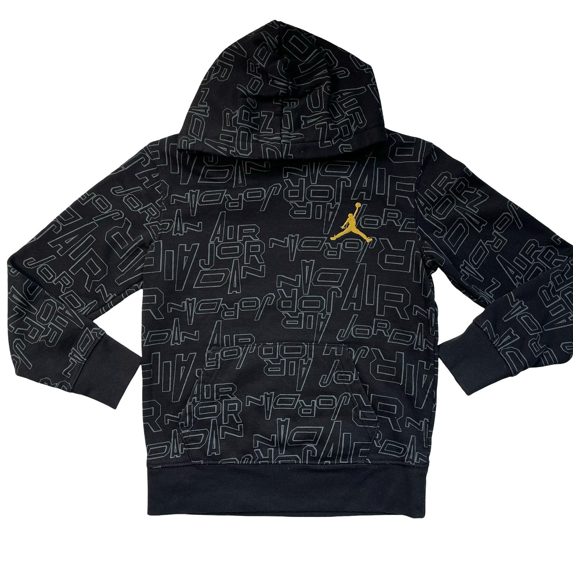 Nike Jordan Black Hooded Sweatshirt - Size S 8-10