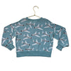 Hanna Andersson Light Blue Airplane Print Waffle Top - Size 5