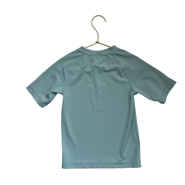 Hanna Andersson Light Teal Rash Guard - Size 4