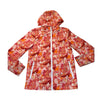 Hunter for Target Pink, Orange, Yellow Print Hooded Windbreaker Jacket - M 7-8