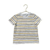 Janie and Jack Ivory, Tan & Yellow Striped Pocket Tee - Size 4