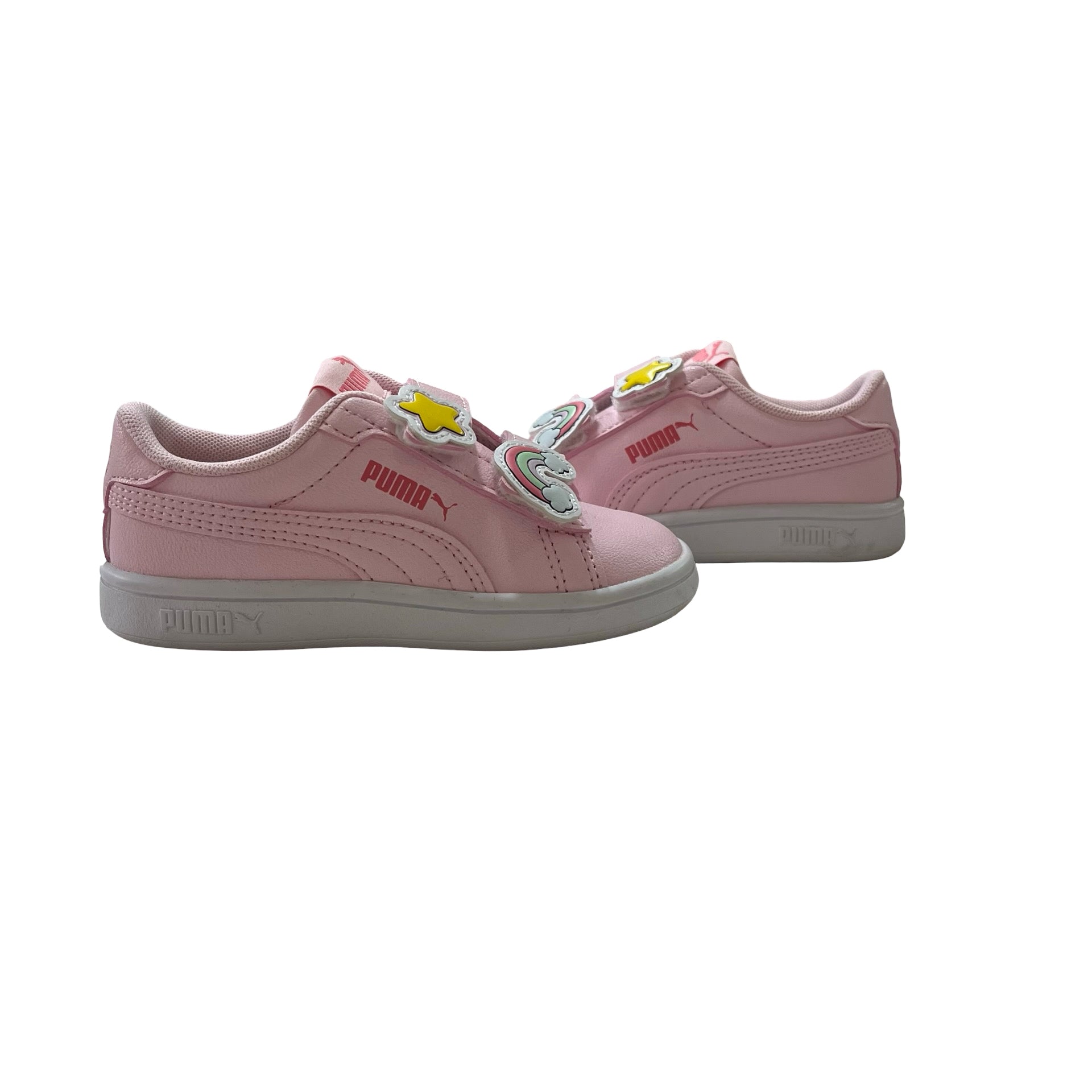Puma Pink Velcro Sneakers - Size 6C