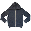 Tucker & Tate Dark Gray Zip-Up Hooded Sweatshirt - Size 7