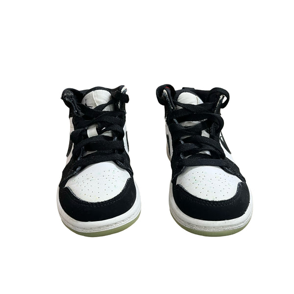 Nike Air Jordan Glow-in-the-Dark White & Black Sneakers - Size 11C