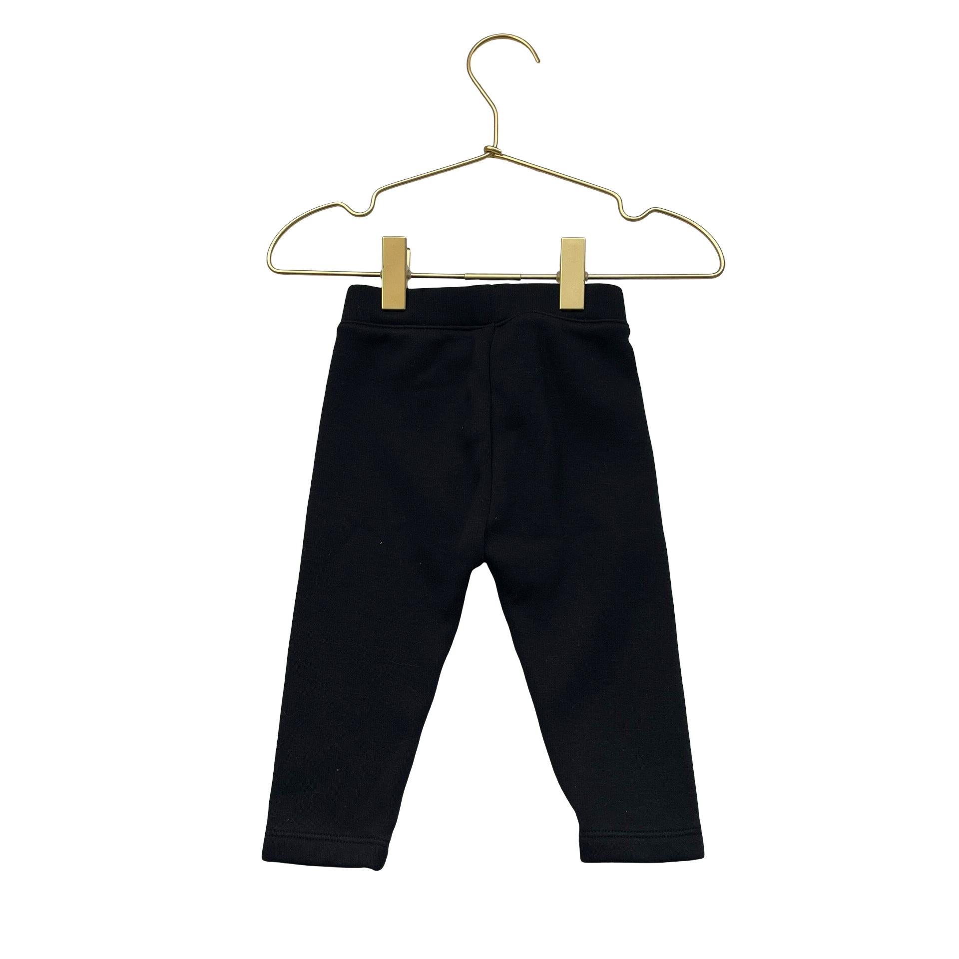 Baby Gap Fleece-Lined Black Leggings - Size 12-18 Mo