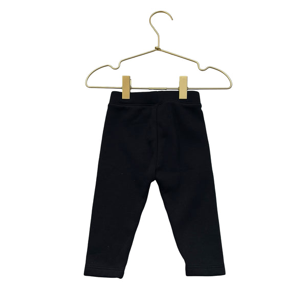 Baby Gap Fleece-Lined Black Leggings - Size 12-18 Mo