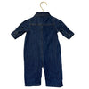 Baby Gap Denim One-Piece Jumpsuit - Size 0-3 Mo