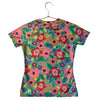 Tea Collection Flower Print Rash Guard - Size 10