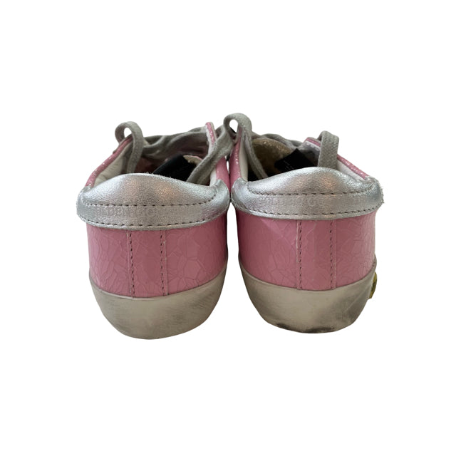 Golden Goose Pink Crackle & Gray/Silver Sneakers - Size 28 (11)