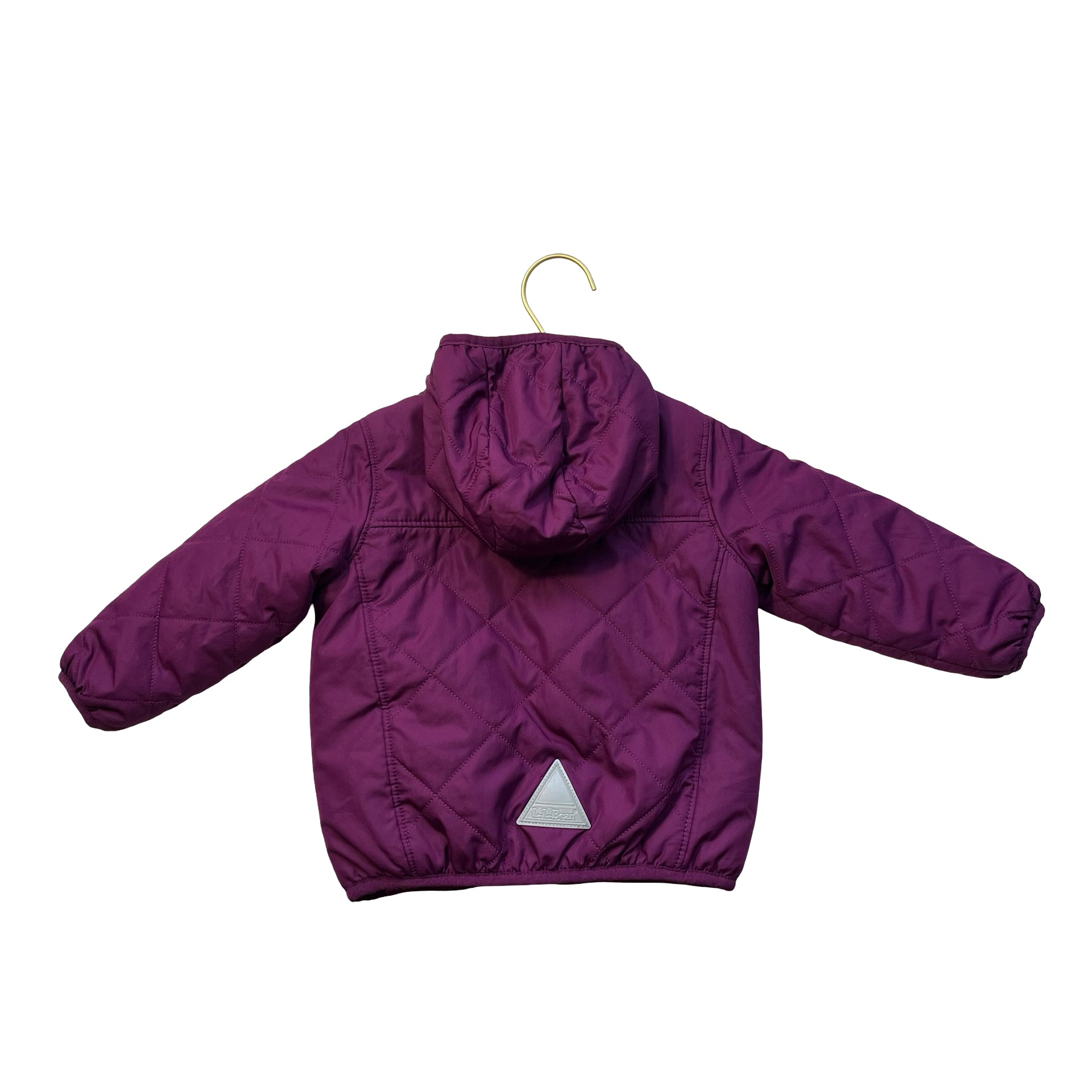 L.L.Bean Reversible Fleece & Quilted Purple Jacket - Size 6-12 Mo