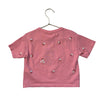Zara Pink Embroidered Flower T-Shirt - Size 2