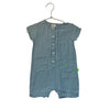 Mon Coeur Light Blue 100% Linen Romper - Size 18-24 Mo