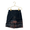 Art Class Black, Gray, Peach Striped Hybrid Shorts - Size 6