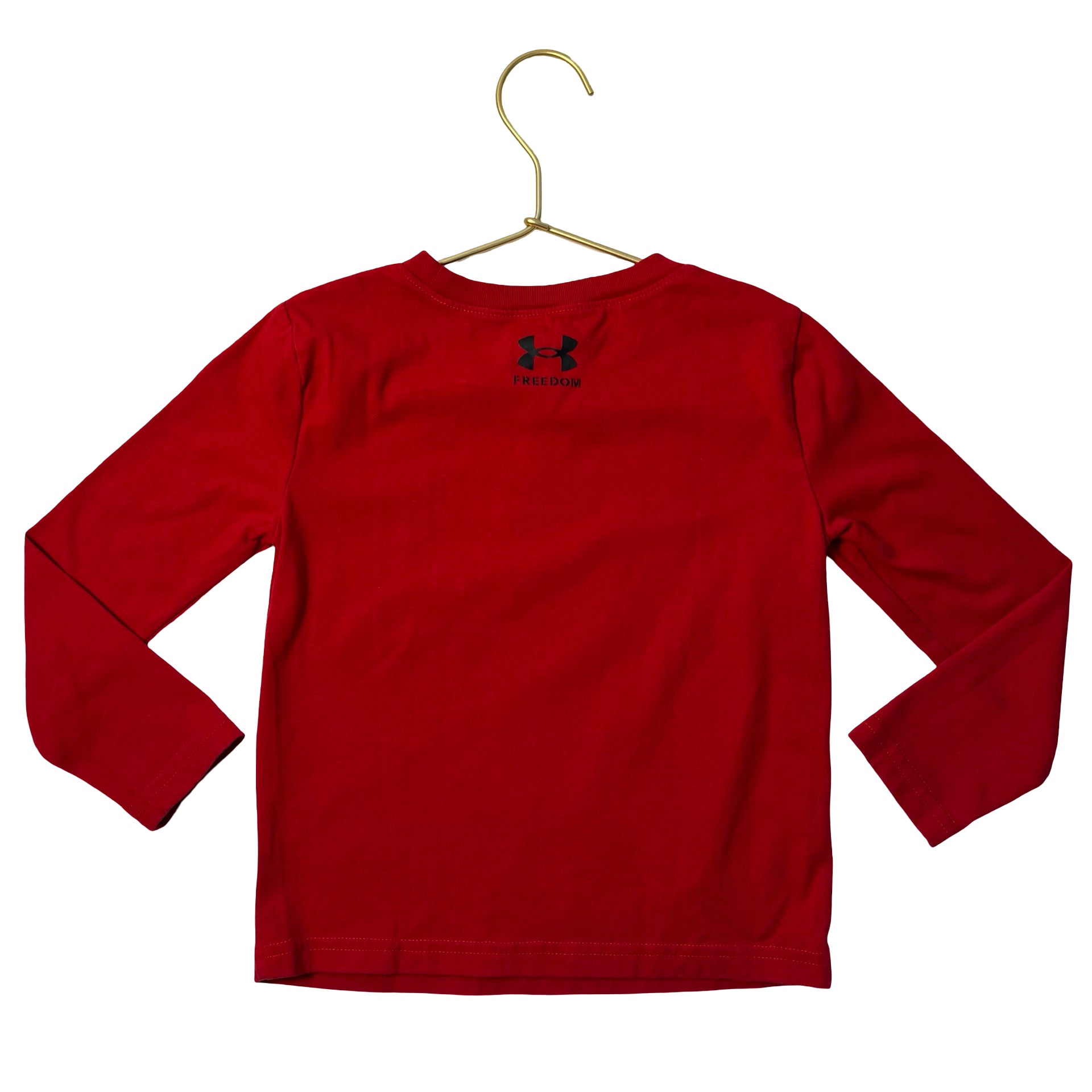 Under Armour Red & Gray Flag Shirt - Size 4