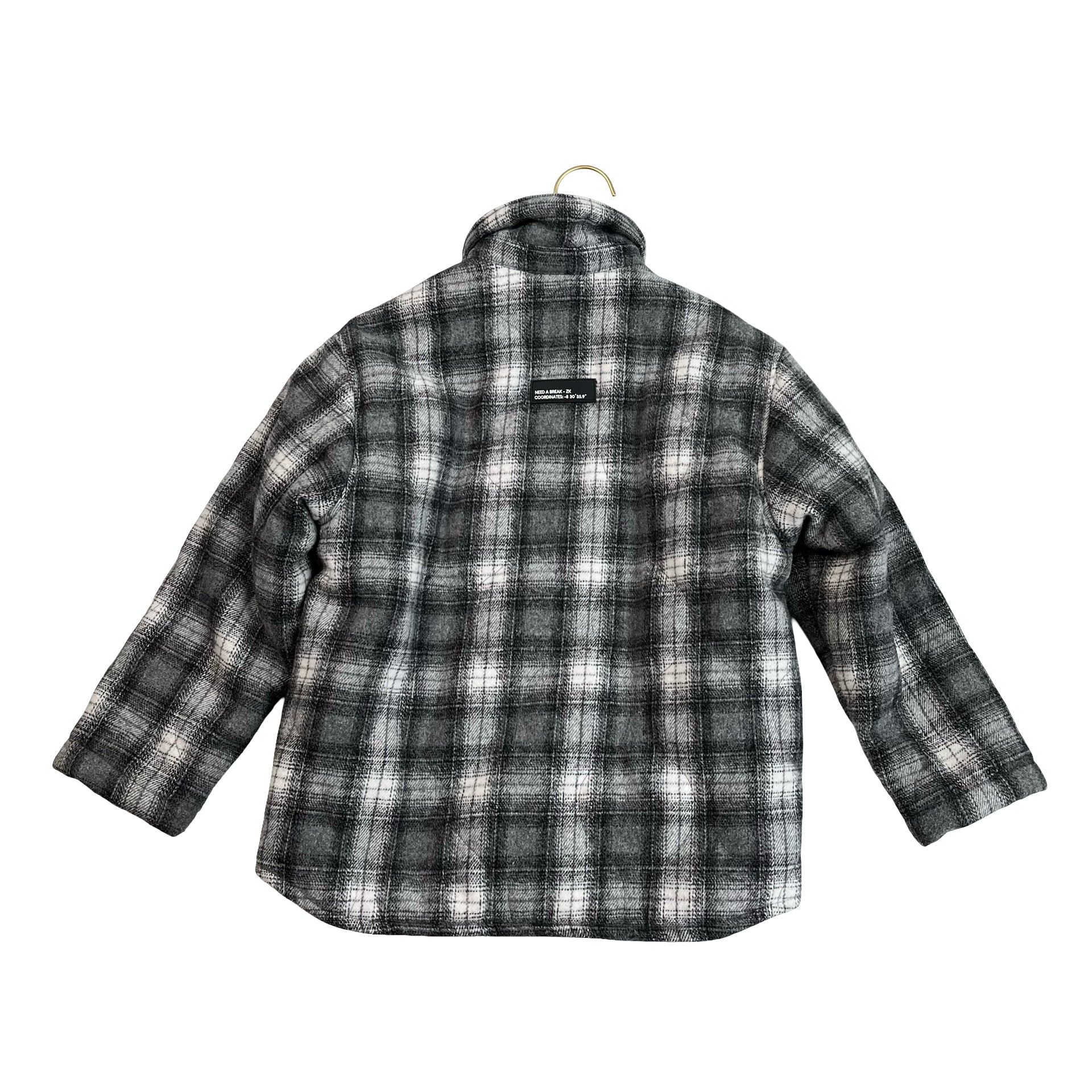 Zara Gray Plaid Flannel Shacket Jacket - Size 8-9